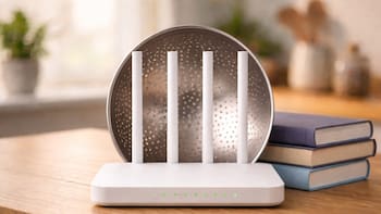 Poner un colador de cocina detrás del router: para qué sirve hacerlo ya