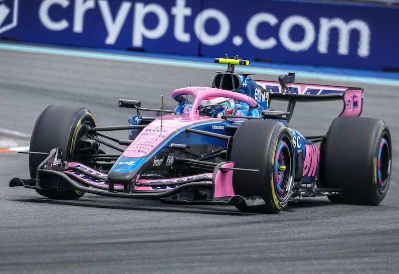 MIAMI GARDENS (United States), 02/05/2026.- Alpine driver Franco Colapinto of Argentina competes in the Sprint race at the Miami International Autodrome in Miami Gardens, Florida, USA, 02 May 2026. The 2026 Formula 1 Miami Grand Prix will be held on 03 May. (Fórmula Uno) EFE/EPA/CRISTOBAL HERRERA-ULASHKEVICH