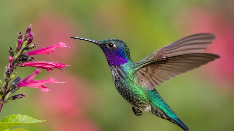 El colibrí es una de las aves más bellas. Foto ChatGPT.