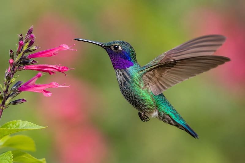 Diferentes culturas atribuyen a los colibríes un significado espiritual y emocional muy profundo. (Foto: IA)