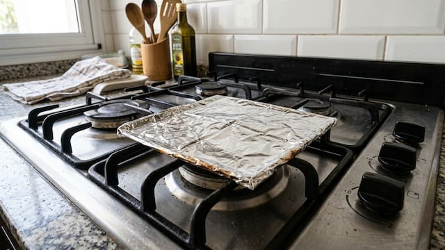 Colocar papel aluminio sobre las hornallas: para qué sirve y por qué algunas personas lo utilizan en la cocina