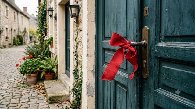 Colocar una cinta roja en la puerta de casa: para qué sirve y por qué recomiendan hacerlo