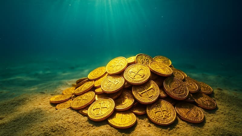 Decenas de toneladas de oro a 2.000 metros de profundidad en el océano Atlántico (foto: archivo).