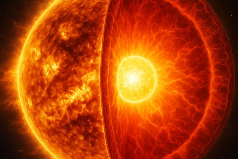 Científicos logran observar el interior del Sol como nunca antes, sin necesidad de sondas espaciales. (Fuente: ChatGPT)