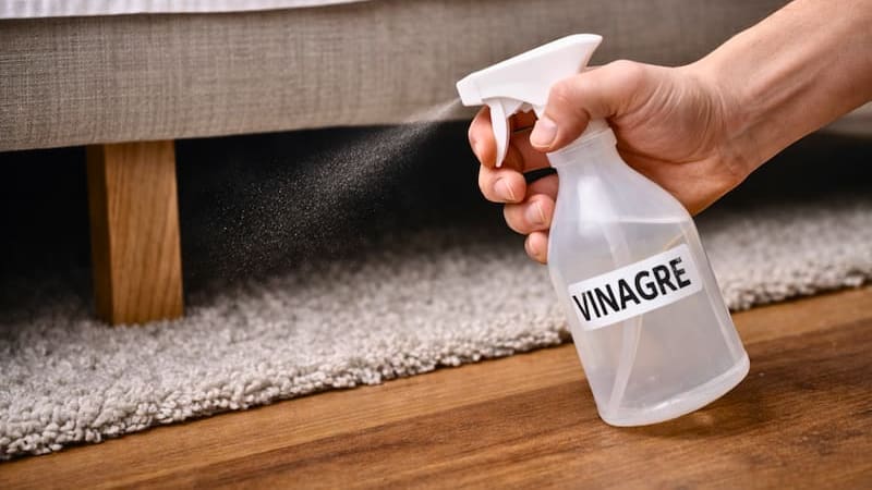 Los beneficios de pasar un trapo húmedo con vinagre por debajo de la cama. (Fuente: archivo).