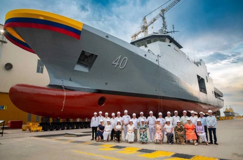 Colombia fortalece su capacidad marítima con el patrullero oceánico ARC 24 de Julio (foto: archivo).
