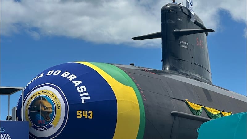 La Armada de Brasil presenta un nuevo submarino y avanza en tecnología militar local. (Fuente: Armada de Brasil).