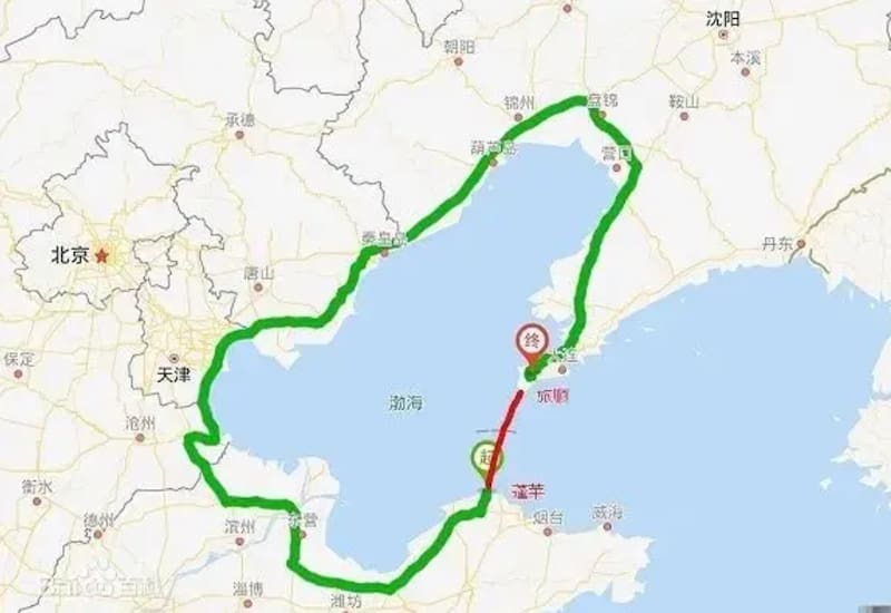 China impulsa el Bohai Strait Tunnel, un túnel submarino que transformará el transporte nacional.