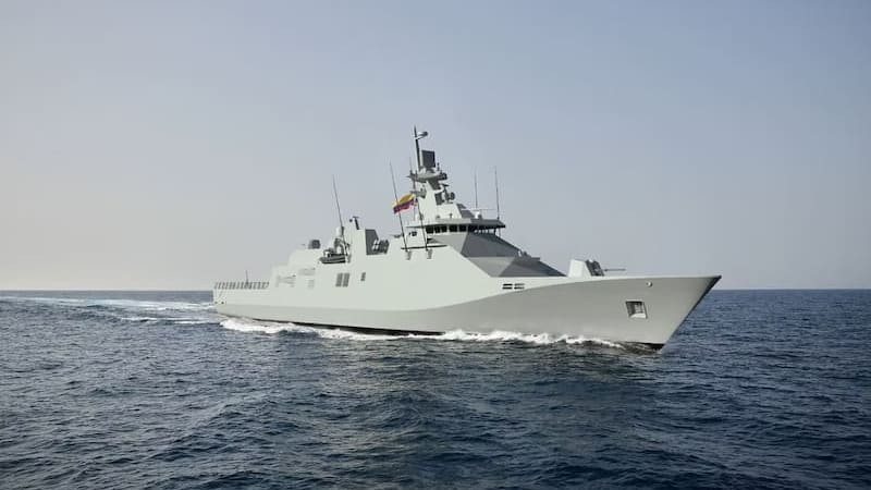 Colombia construye su primera fragata nacional para modernizar la Armada y la industria naval. (Fuente: Pucará Defensa).
