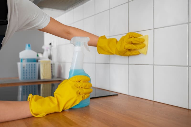 Limpieza eficaz y económica en casa: mezcla de agua oxigenada y bicarbonato de sodio.