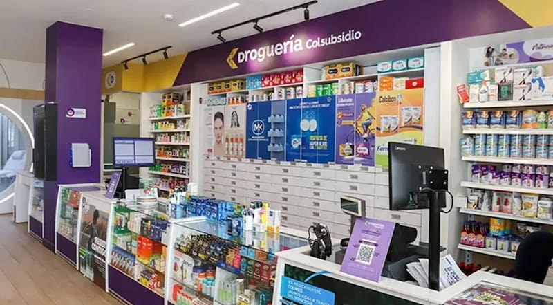 La droguería Colsubsidio fue reubicada, mientras el local principal dejó de funcionar como supermercado. (Fuente: Colsubsidio)