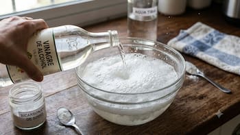 Combinar bicarbonato de sodio con vinagre blanco: por qué recomiendan usarlo y para qué sirve