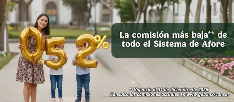 En 2026 nuestra comisión se mantiene en 0.52%.