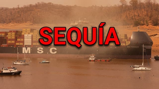 Se acerca el cierre del Canal de Panamá: obligan a los buques a cruzar con menos carga por efectos de El Niño