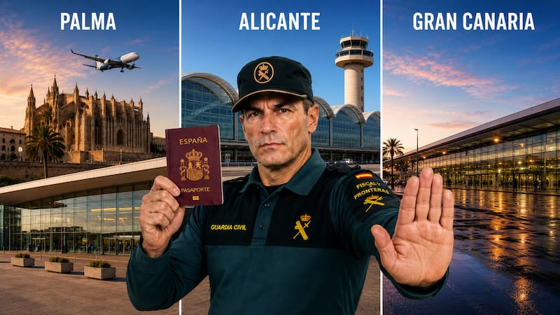 Confirmado | Los aeropuertos de Palma, Alicante y Canarias bloquearán la entrada y salida a quienes posterguen la renovación del pasaporte.