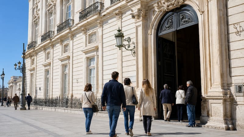 Confirmado | Madrid abre gratis 24 palacios históricos: cómo conseguir una de las 8000 entradas desde este 2 de septiembre (foto: ChatGPT)