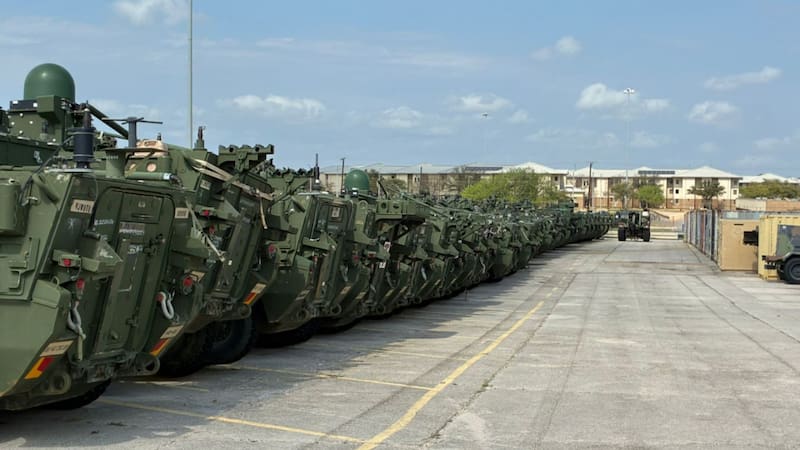 Los blindados serán destinados para diferentes cuerpos del ejército.