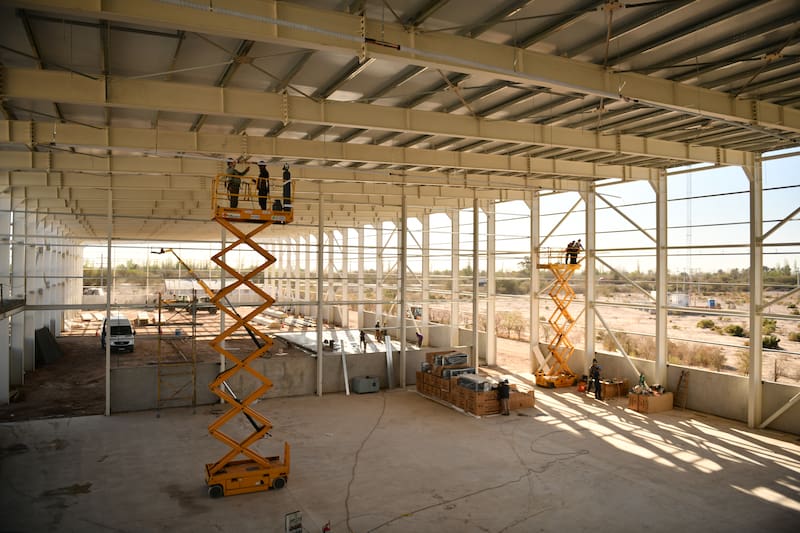 Construcción de planta