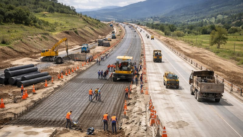 El proyecto contempla nuevos carriles, infraestructura para transporte público, ciclorrutas y andenes con el objetivo de mejorar la conexión entre Bogotá y cinco municipios de Cundinamarca. (Fuente: Representación creada con IA)