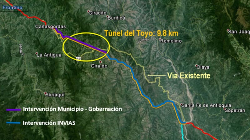 El Túnel del Toyo, también conocido como Túnel 17, forma parte de un ambicioso proyecto vial en Antioquia, Colombia. Foto: Teleantioquia