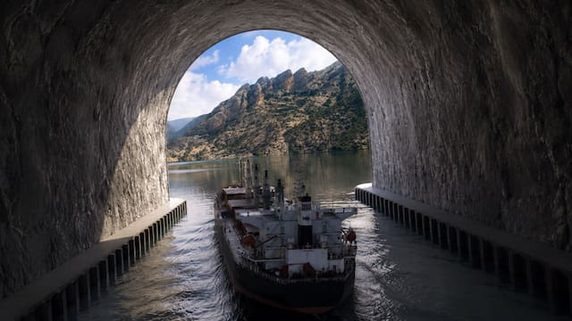 Construirán el primer túnel del mundo que permitirá que los barcos naveguen por encima de las montañas