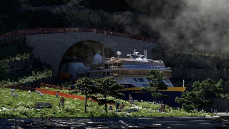 Construirán el primer túnel del mundo que permitirá que los barcos naveguen por encima de las montañas