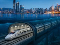 Construyen el tren submarino más largo del mundo que alcanzará los 250 km/h y conectará dos puertos en 40 minutos