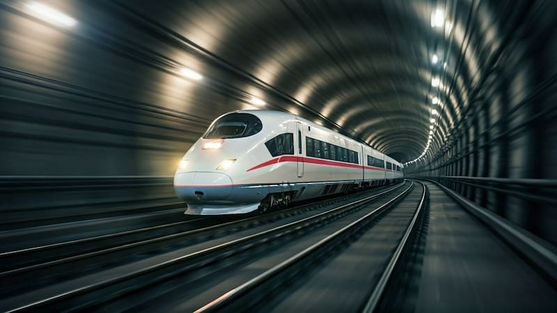 Construyen el tren submarino más largo del mundo que alcanzará los 250 km/h y conectará dos puertos en 40 minutos. Foto: Shutterstock