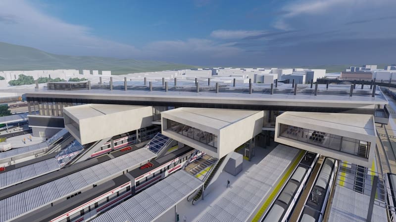 Construyen la nueva estación de tren que conectará a la provincia con todo el país: contará con parking para 150 autos y espacio para buses