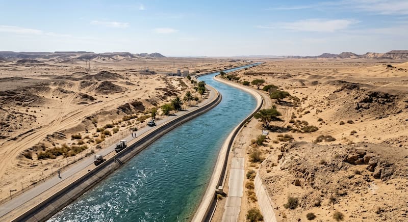Construyen el río artificial más largo de América latina: cruzará más de 145 km y llevará agua a una de las zonas más secas de la región.