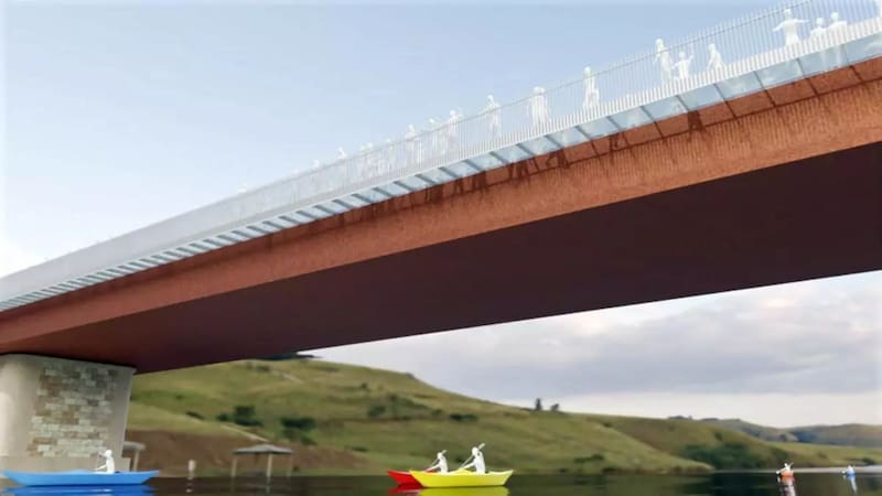 Construyen un imponente puente que unirá los dos extremos del río y mejorará la circulación de la provincia. Foto: Principado de Asturias
