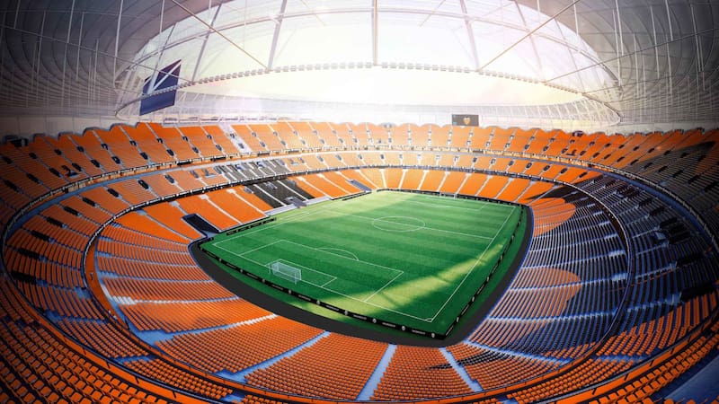 Construyen un nuevo estadio que será el orgullo nacional para el Mundial 2030: estará techado y contará con restaurantes y zonas VIP. Foto: Fenwick Iribarren Architects