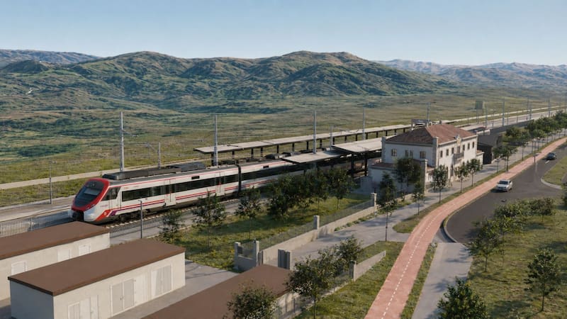 Construyen una nueva estación de trenes que conectará a un municipio con la Capital