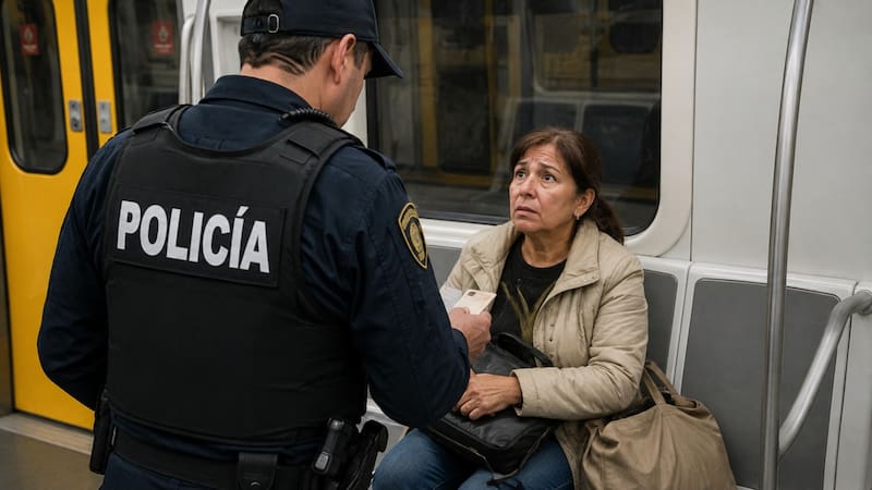 Control policial en CABA.