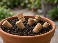 Colocar corchos en la tierra de una maceta: para qué sirve y por qué lo recomiendan los expertos en jardinería