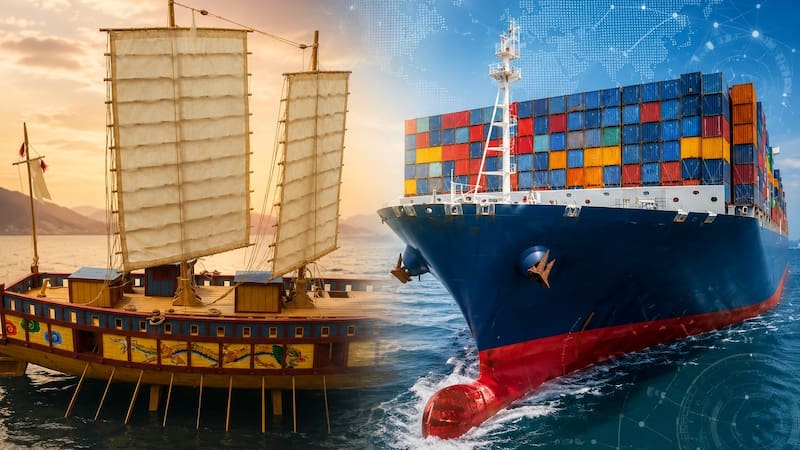 Corea: del patrimonio marítimo a los barcos del futuro. Imagen generada por IA.