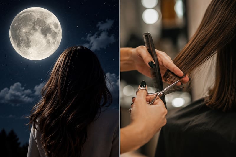 Según las creencias tradicionales, cada fase de la luna tendría una influencia diferente sobre el cabello. (Imagen ilustrativa creada con IA)