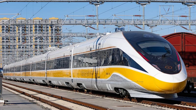 El tren más rápido del mundo fue fabricado por China.