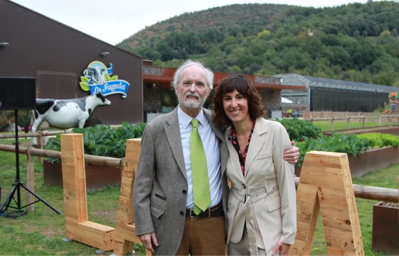 Cristóbal Colón y Silvia Domenech, la pareja detrás de La Fageda.