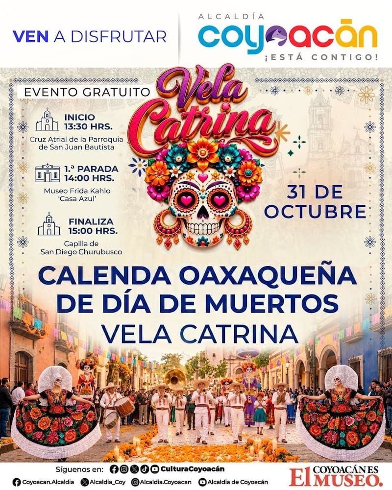 Eventos gratuitos en Alcaldía de Coyoacán por día de Muertos.