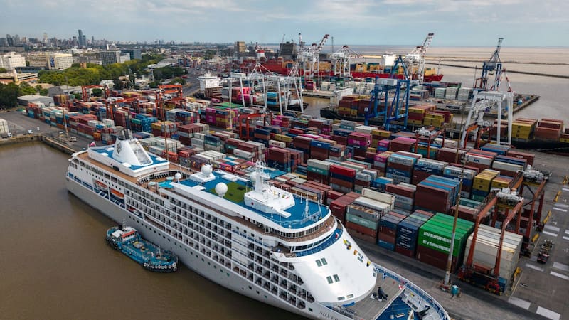 Puerto Buenos Aires se mantiene como el principal enclave de cruceros de Argentina.