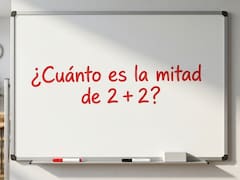 La cuenta matemática que pone a prueba a los genios: ¿cuánto es la mitad de 2 + 2?