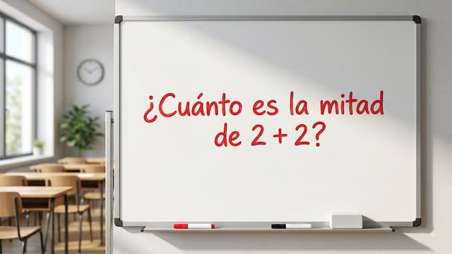 La cuenta matemática que pone a prueba a los genios: ¿cuánto es la mitad de 2 + 2?