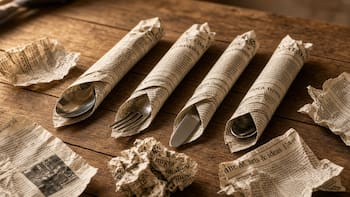 Envolver los cubiertos en papel de diario: por qué lo recomiendan y qué beneficios tiene