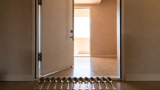 Poner diez cucharas en la puerta de entrada de casa: para qué sirve y por qué lo recomiendan