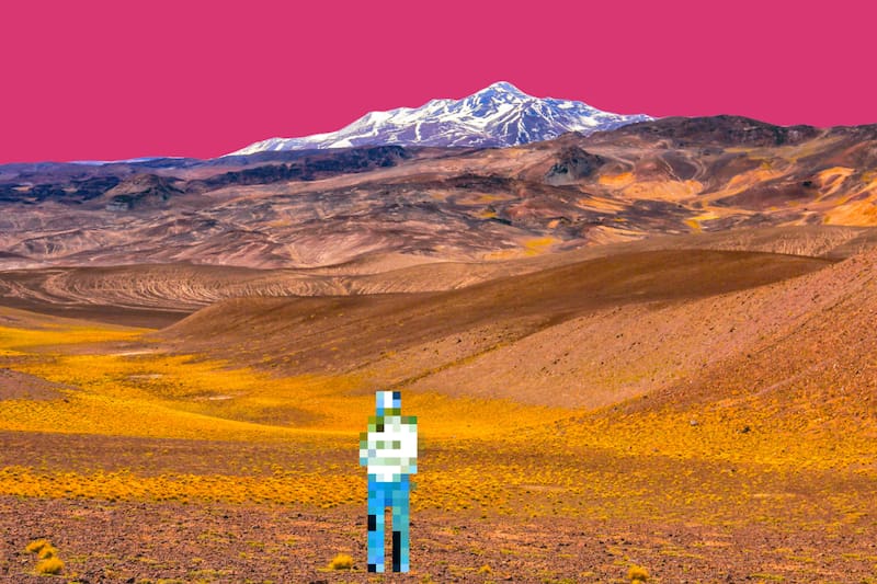 Diego Diaz, “Desintegración II”, 2025, Fotografía digital intervenida.