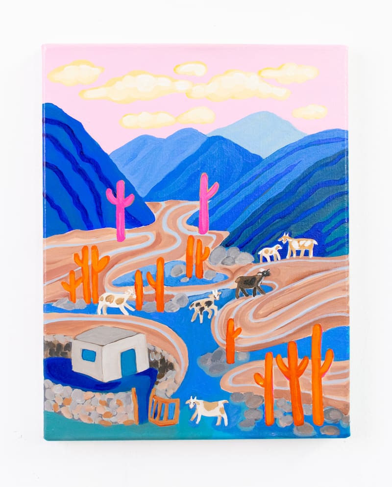 Hugo Albrieu, Majadita, 2026, acrílico sobre tela