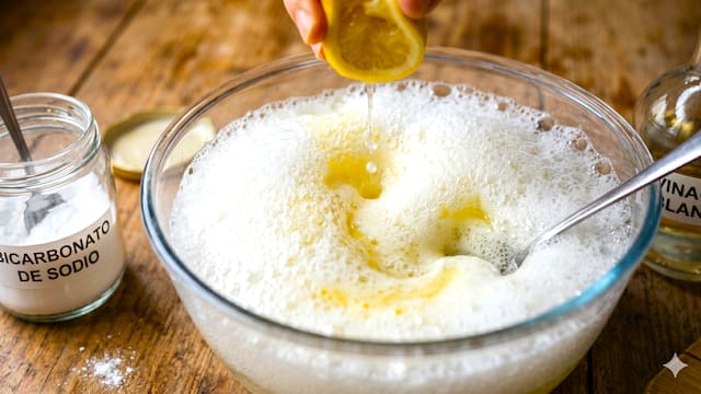 Mezclar bicarbonato de sodio, vinagre y limón: por qué lo recomiendan y para qué sirve