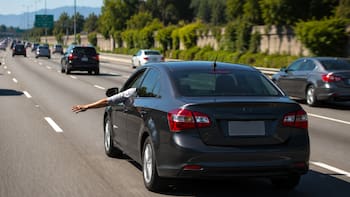 Sacar el brazo y la mano izquierda de un automóvil en movimiento: qué significa y para qué se usa