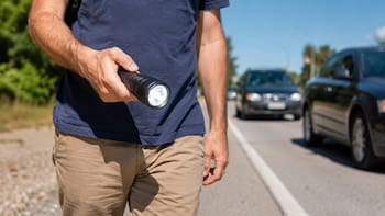 Caminar con una linterna prendida por el costado de la calle: qué significa y por qué todos deben hacerlo
